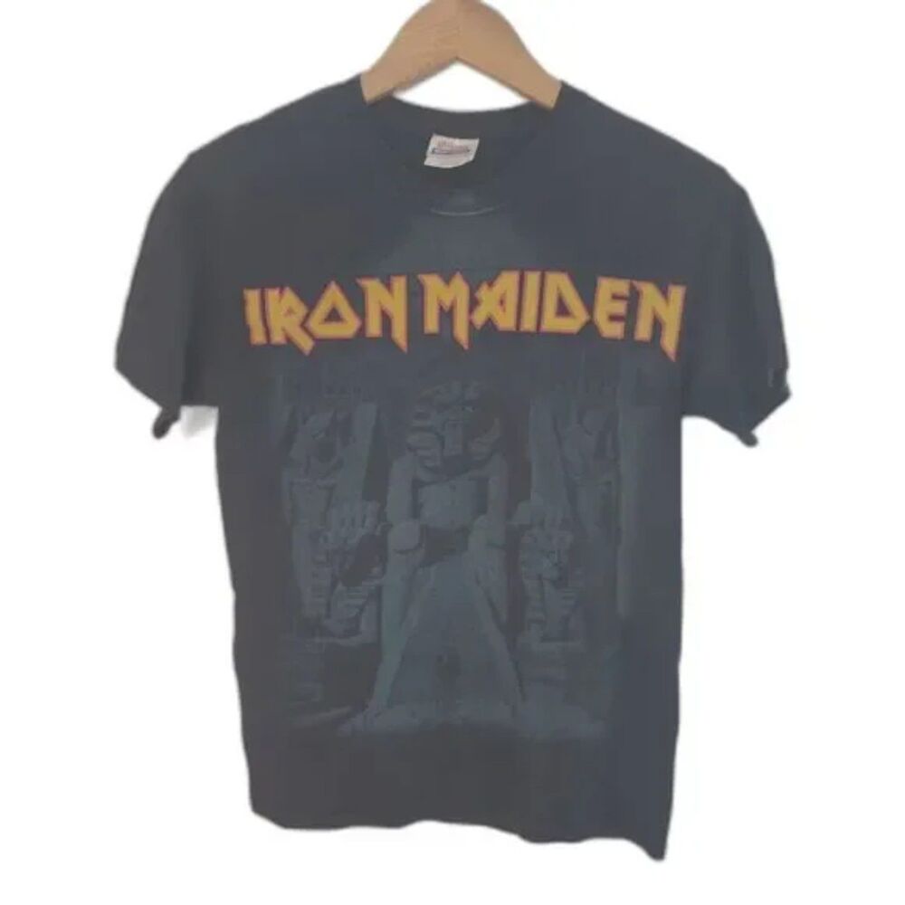 Iron Maiden Rock‎ T Shirt/ Iron Maiden Powerslave Black Women's Size Small